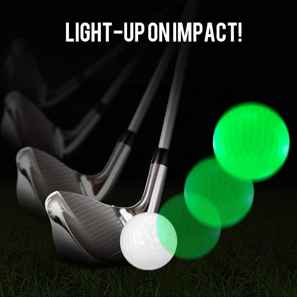 Glow Golf Balls, Led Light up Night Golf Balls Glow in the Dark